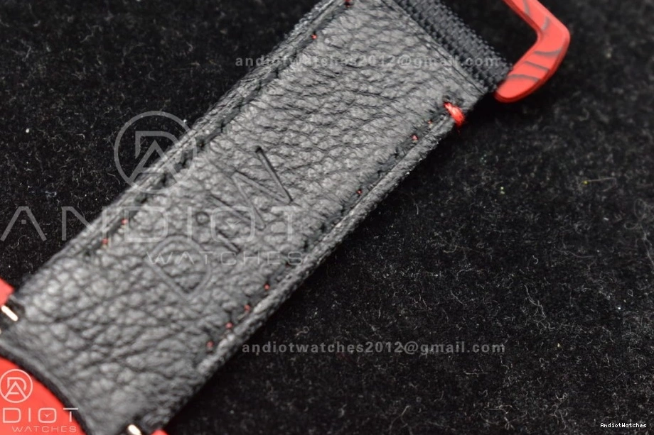 Affordable Nylon Black Submariner Black Best VS Red on DIW VSF Carbon Dial Strap 1:1 473 Edition 0410